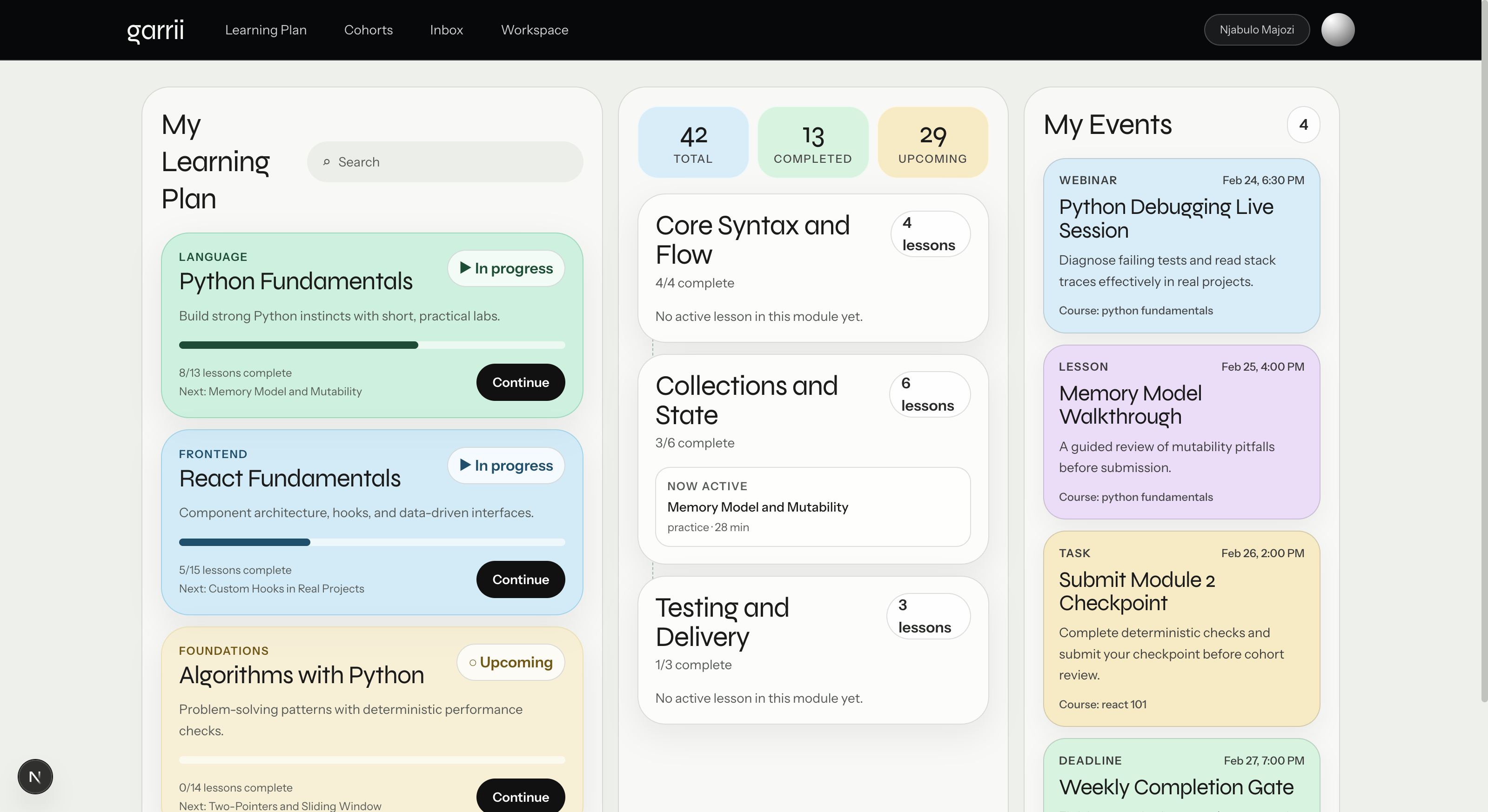 AI-generated curriculum preview